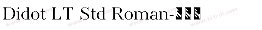 Didot LT Std Roman字体转换